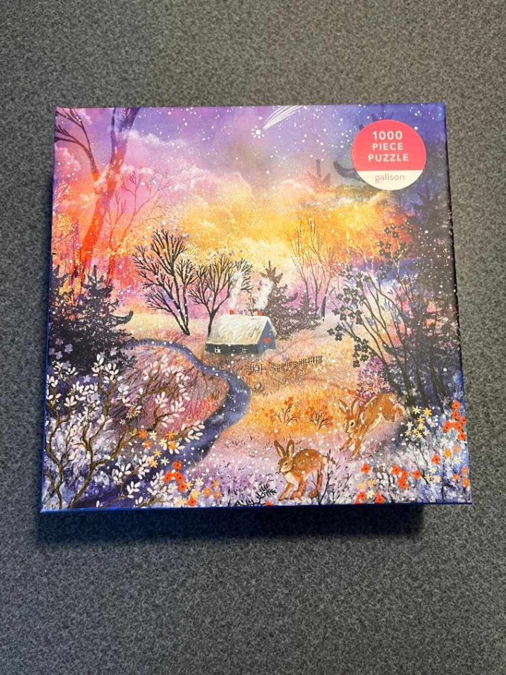 Galison 1000 Piece Puzzle with Winter Scene- “Enchanted Snowfall” LIKE NEW